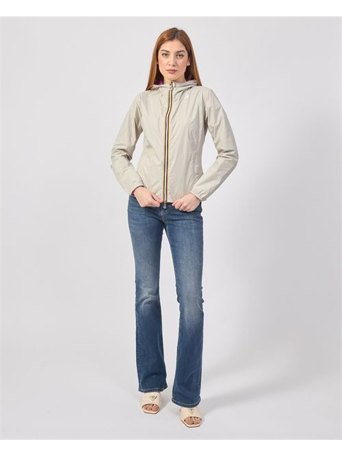 Lily plus reversible women's short jacket K-WAY | K41317W-LILY PLUS.2 DOUBLEB0E